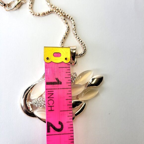 Swan Charm Pendant Necklace - Picture 5 of 7